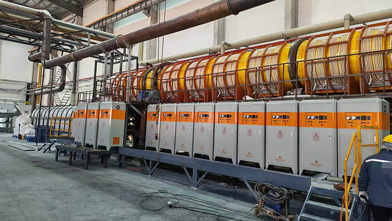 电磁回转窑煅烧锂电池正极粉料案例